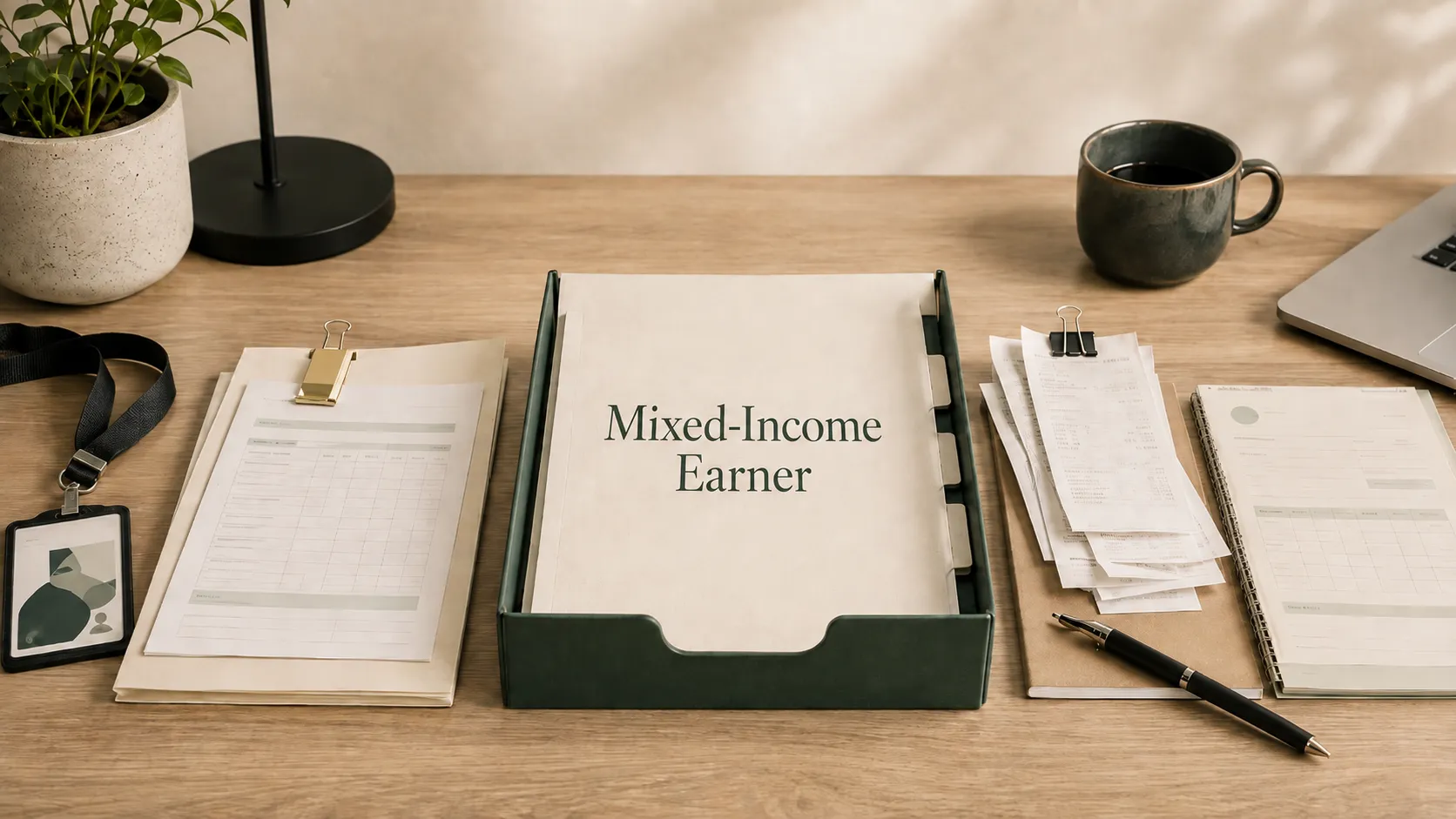 Payroll and business expenses combined as Mixed-Income Earner